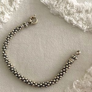 Authentic LAGOS sterling silver caviar bracelet
